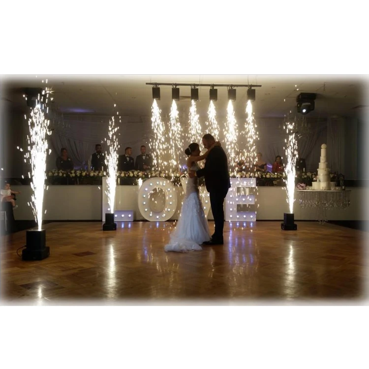 Wireless Control Hanging Waterfall Fountain Fireworks DMX Cold Spark Fall Machine