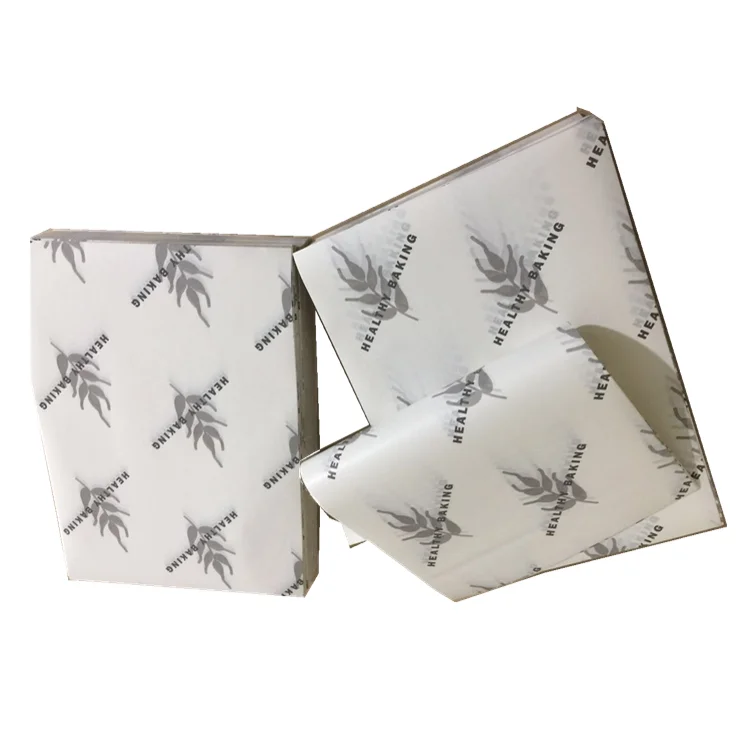 Customized printing cheap greaseproof food grade wrapping paper for sandwich