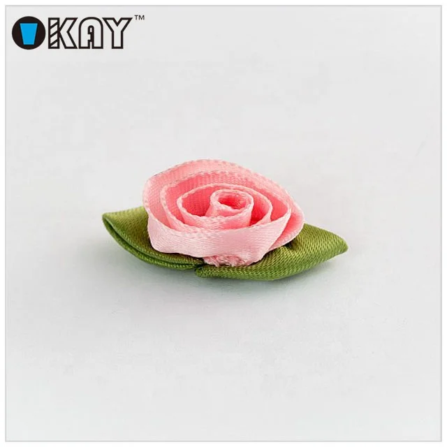 Wholesale Custom Polyester Satin Flowers Ribbon Bowknot For Garment