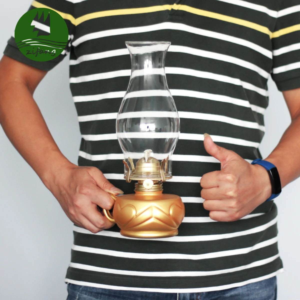 High Quality European-Style Factory Supply Glass Cafe Tea House Decoration Oil Lamp Lighting Table Lamp Kerosene Lamp