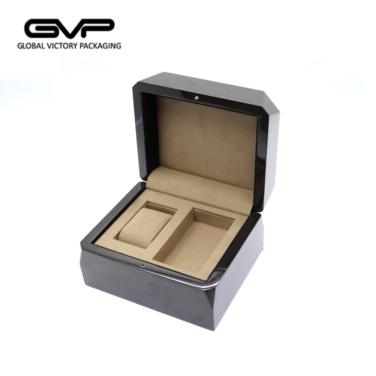 Luxury Design Gloss Lacquer Custom MDF Wood Man Watch Storage Box