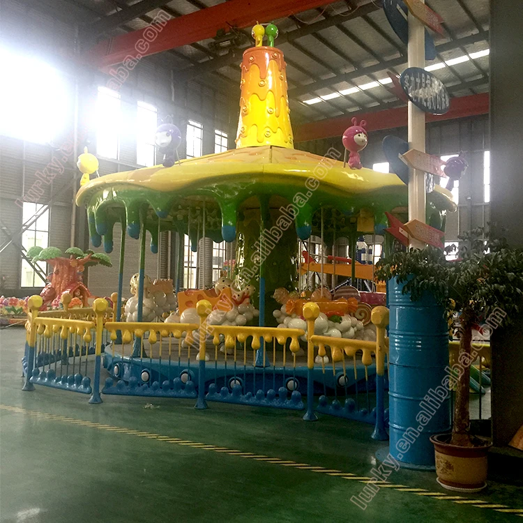 Парк аттракционов, оборудование для крытых игровых площадок, детские электрические качели с каруселем