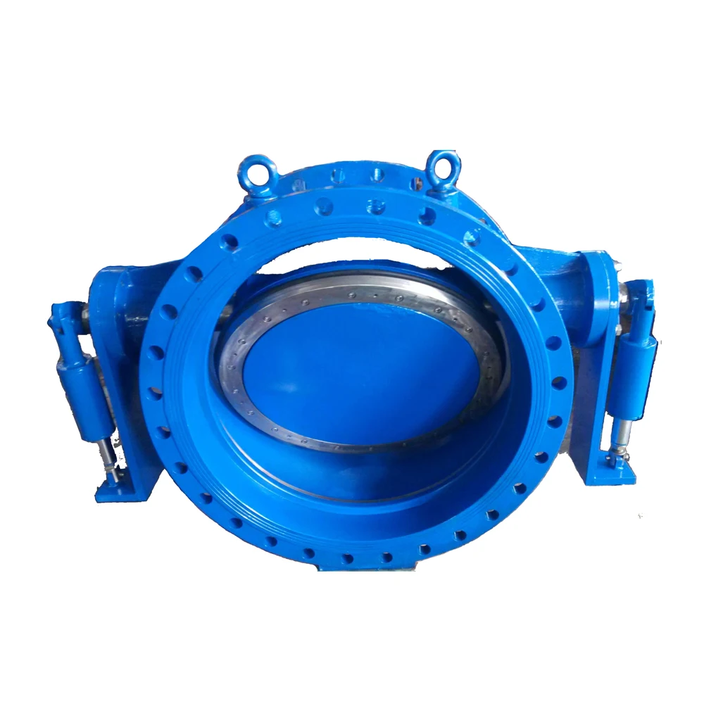 Tilting Disc check valve with double hydraulic dampers ductile iron body size DN150-DN2000 pressure PN10/16/25