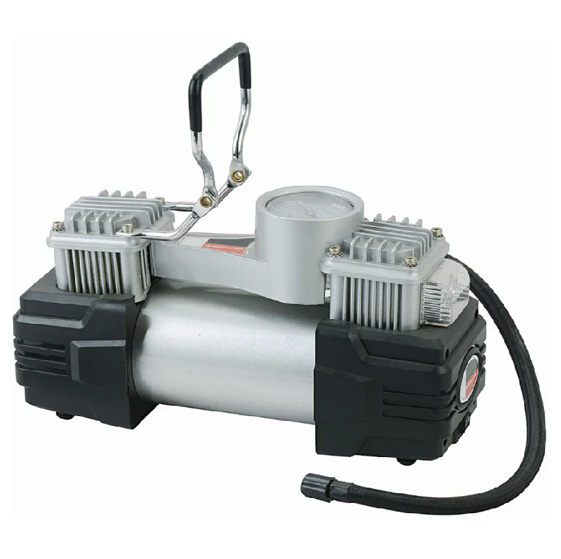 Tire Inflator Portable 12V DC Tire Air Compressor Pump 150 PSI and Portable Auto Tire Inflator with Gauge for Car Bicycles Ball