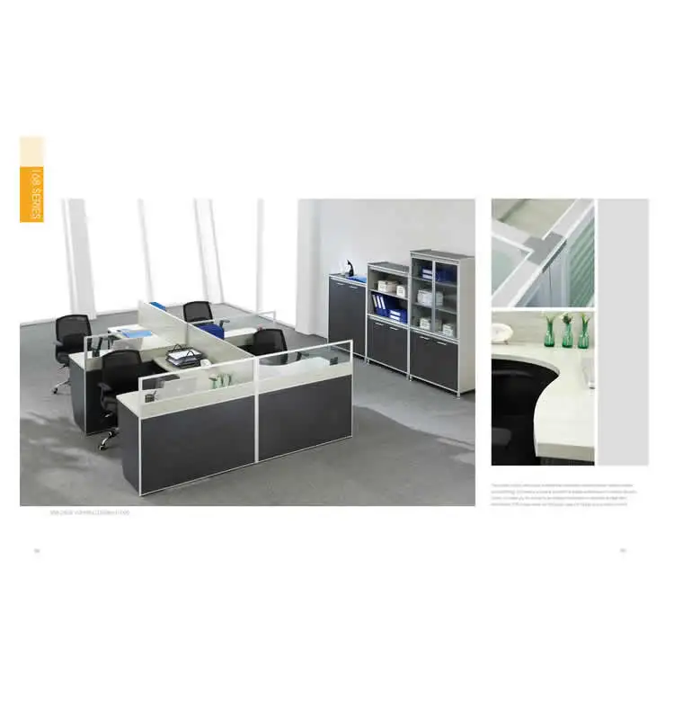 shenzhen custom color size 2 seater office  partition color small office partition