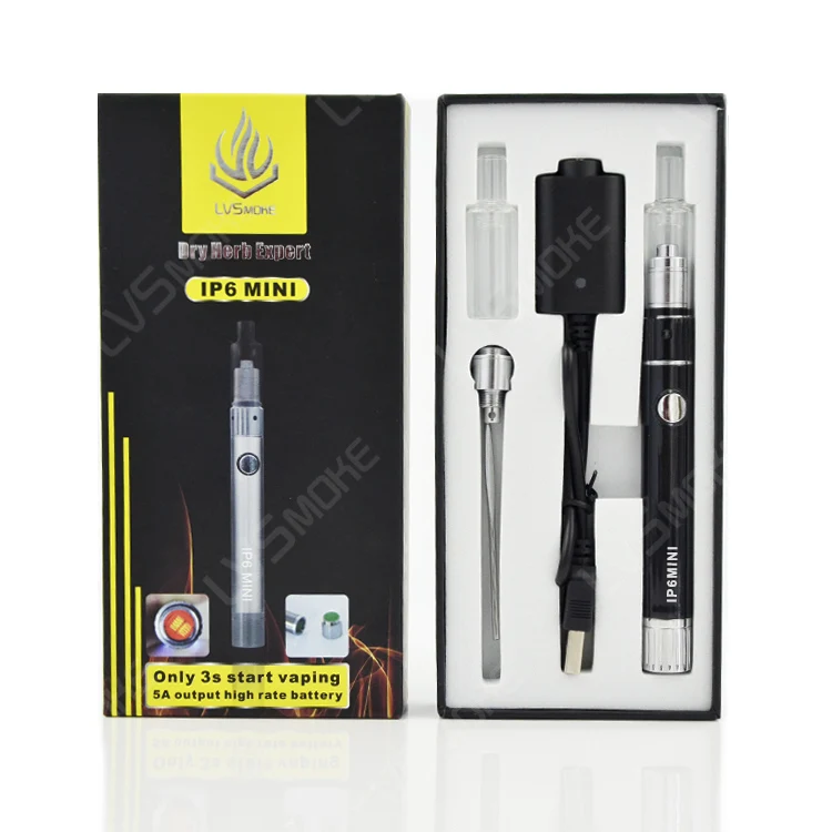 
Wholesale portable e smart electronic cigarette IP6 Mini wax e smoking pipe LVsmoke e pipe mod 