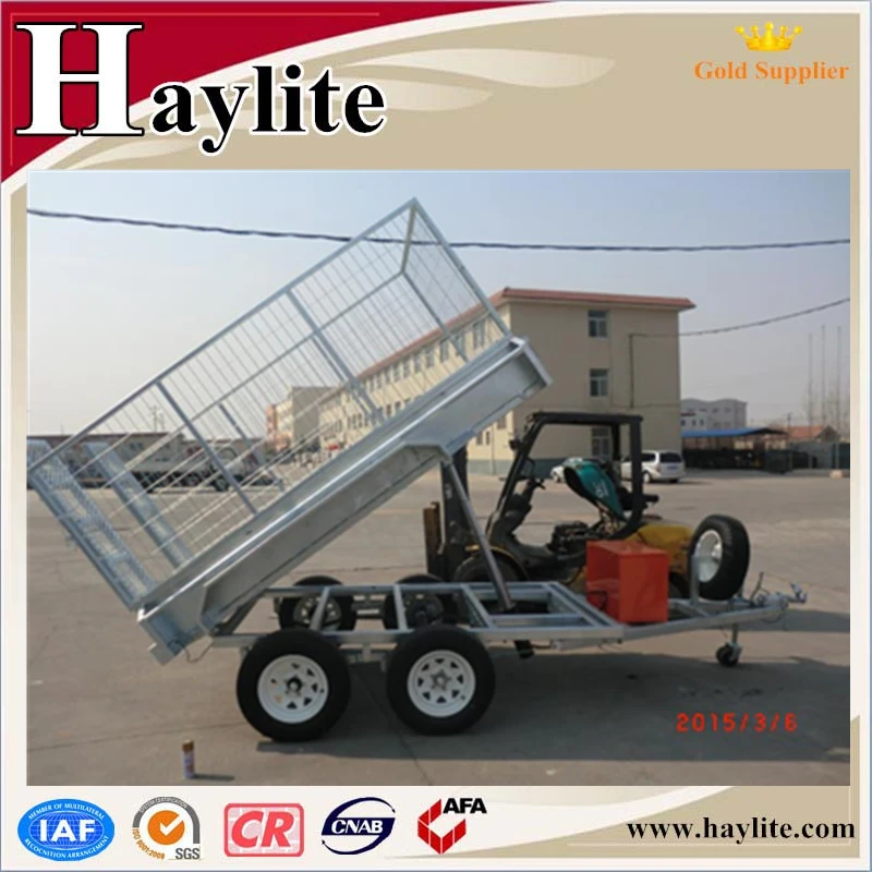 4 wheel hydraulic cylinder dump trailer