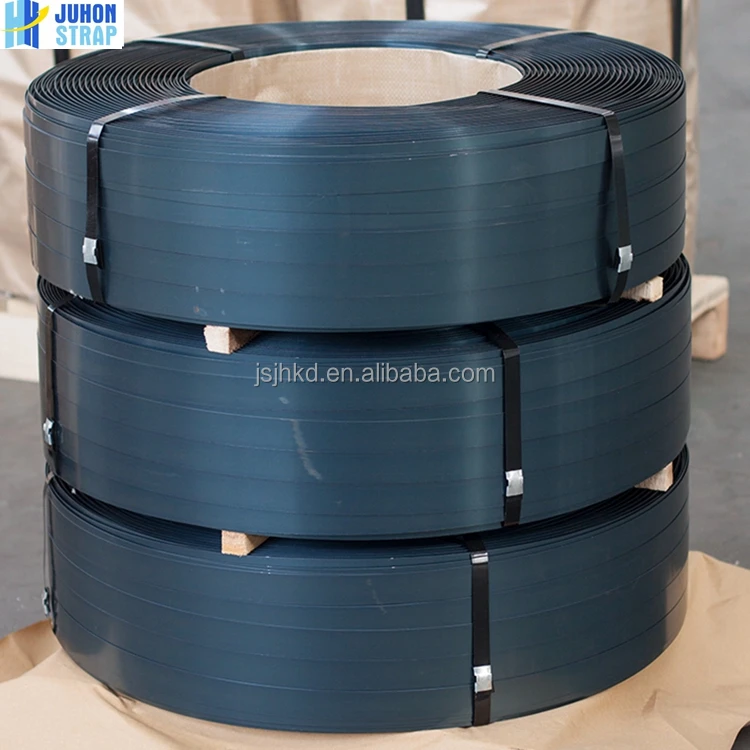 Blue tempered steel strapping for binding and packaging