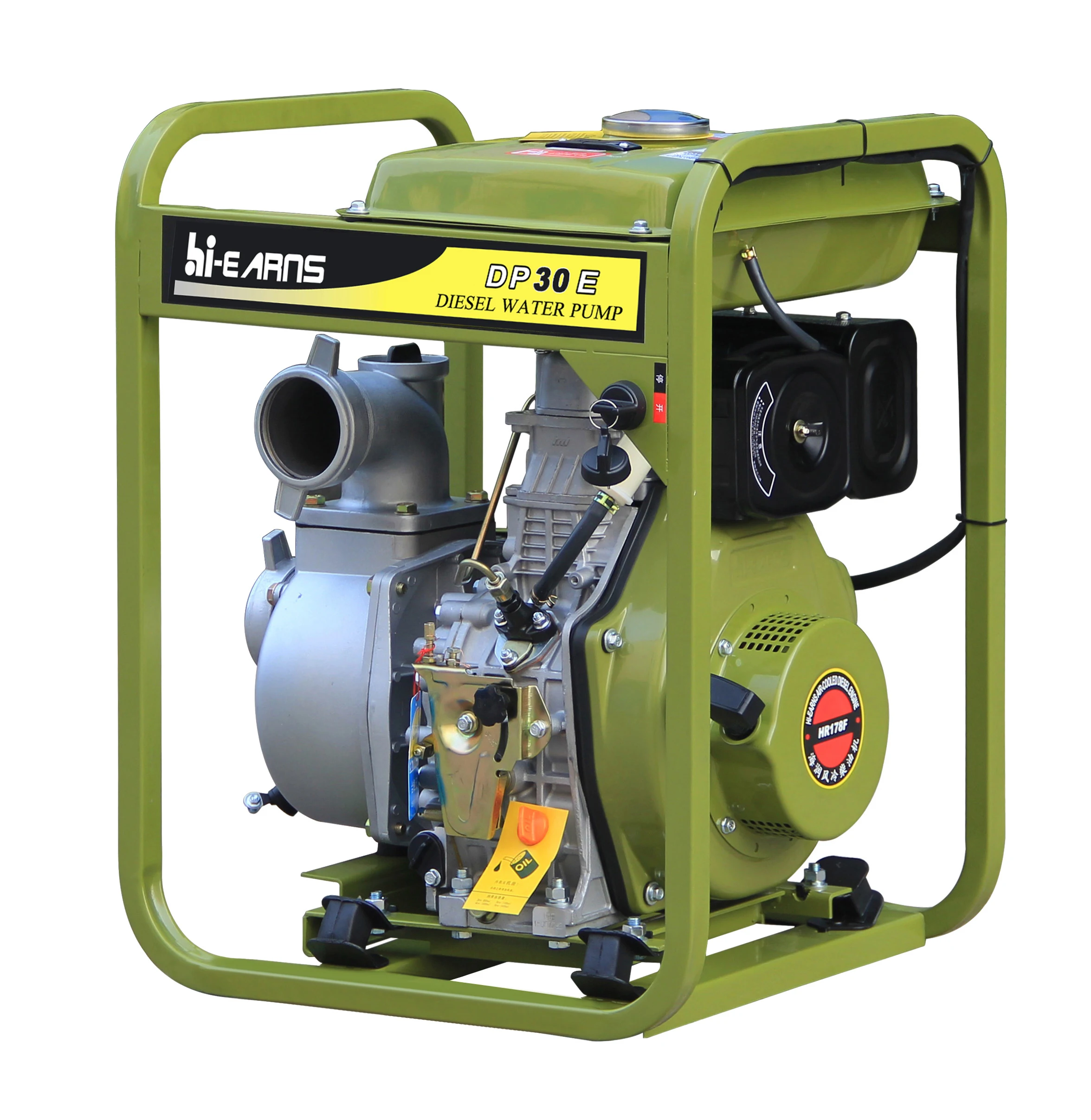 80 мм сельского хозяйства 3-дюймовый дизельный водяный насос с большой топливный бак