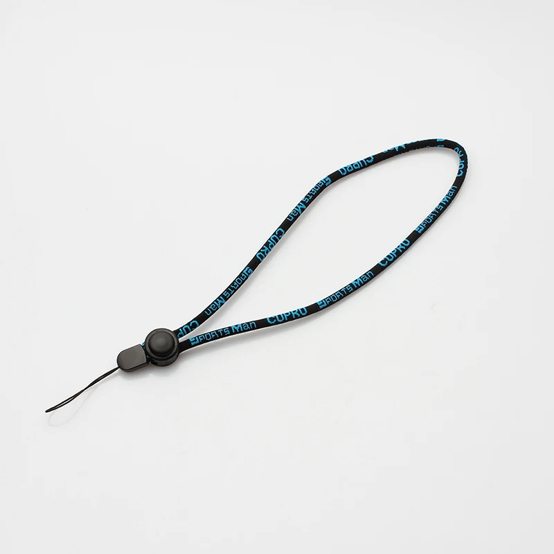 Cheap jacquard round cord rope lanyard custom woven neck strap