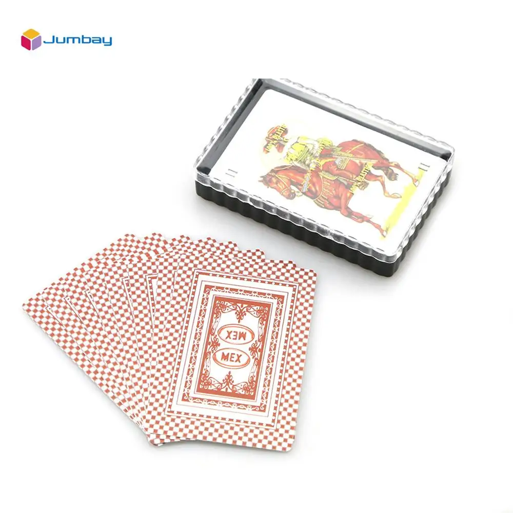 Professional Design Logo Modern Style Printing Spanish Brand Plastic Box Case Spain Rival Poker Playing Card