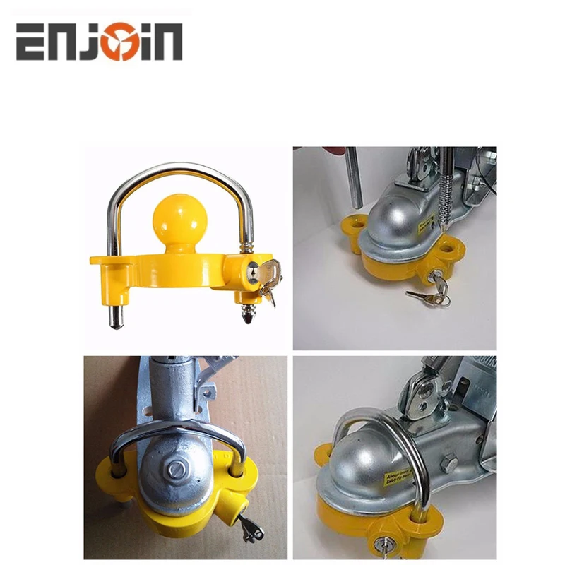 Универсальные шаровые замки для прицепа ENJOIN, замок для сцепки с зажимом, крошечный тяжелый шаровой Соединительный замок для прицепа