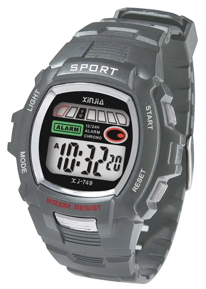 XINJIA цифровые часы водонепроницаемые модные спортивные XJ-749