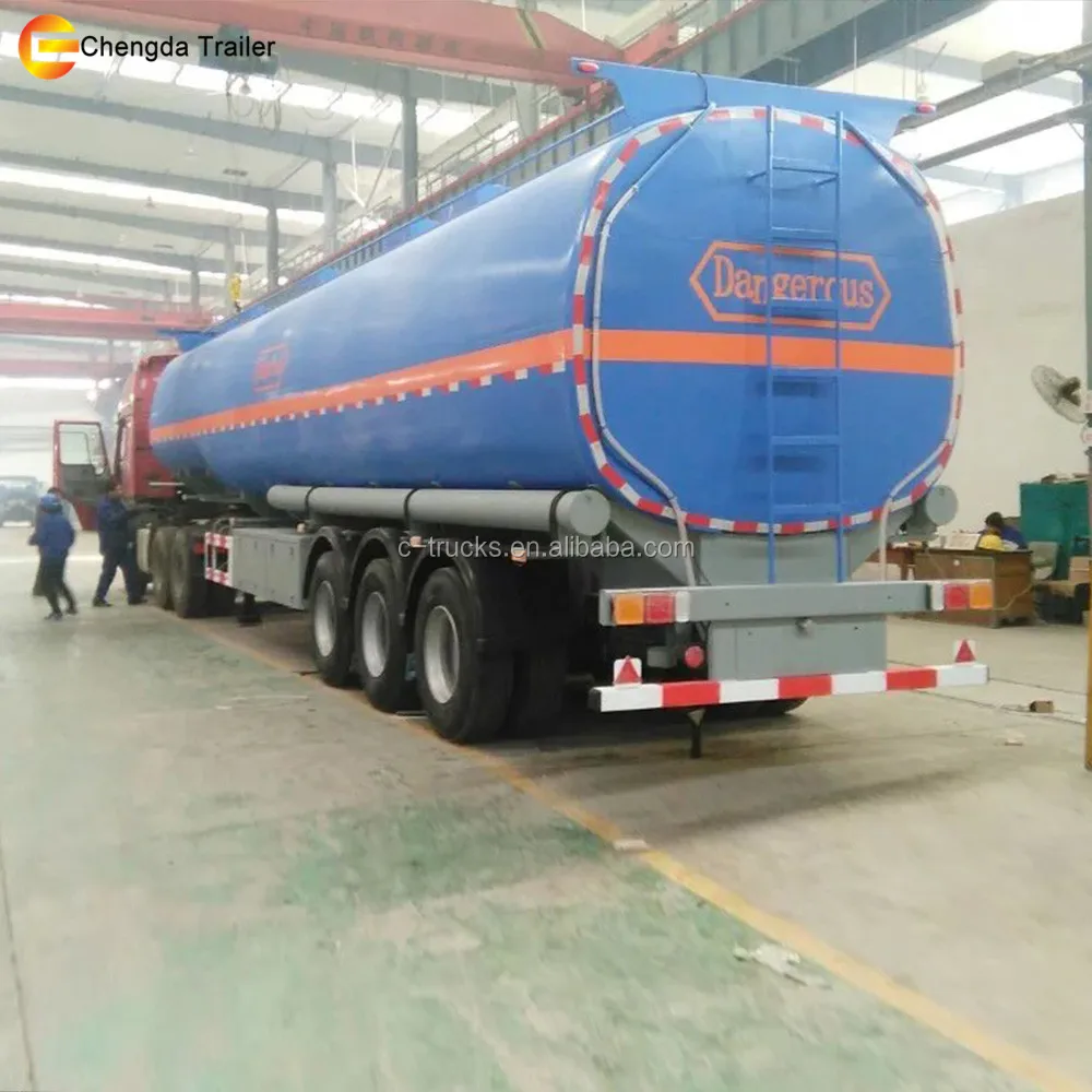 3 compartments 3 axles stainless steel oil tanker trailer 10000 gallon water tank truck