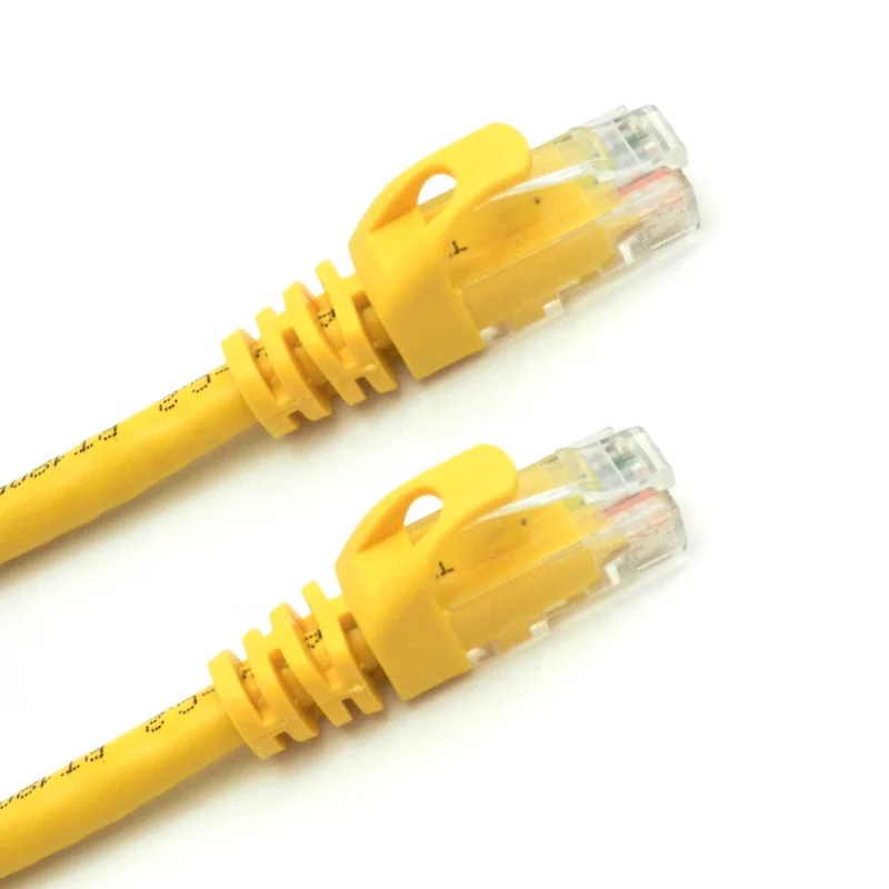 High quality yellow color utp cat6 ethernet patch cords RJ45 cat 6 30cm patch cord cable