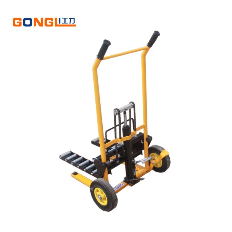 
New patent product manual lift stacker with roller 