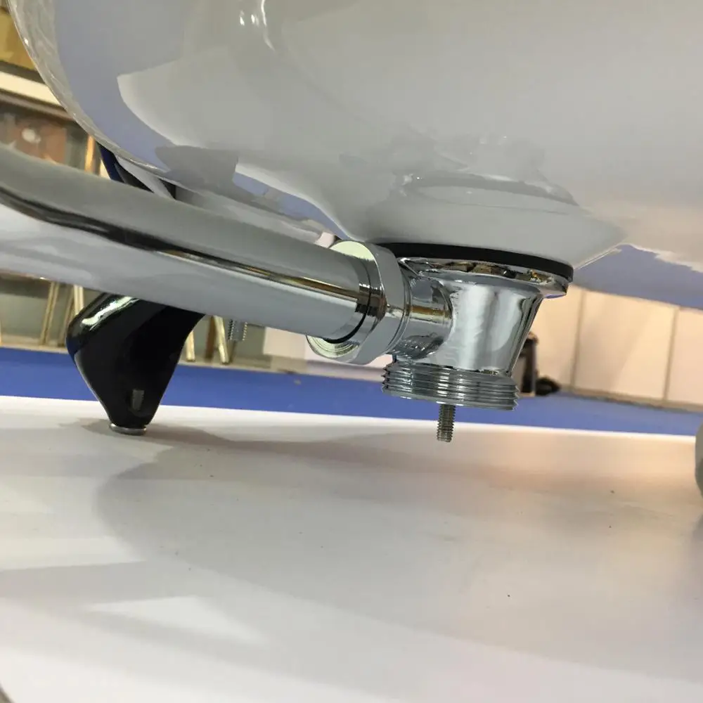 classical bathroom drain and overflow with chain plug chrome finish