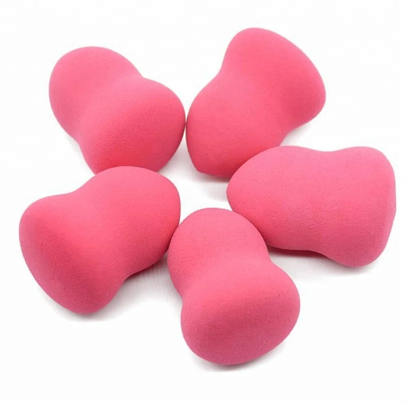 
Factory Price Pink Color 3D Guard Shape Latex Free Polyurethane Foam Cosmetic Blender Sponge 