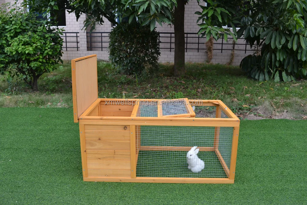 
wooden rabbit cage 