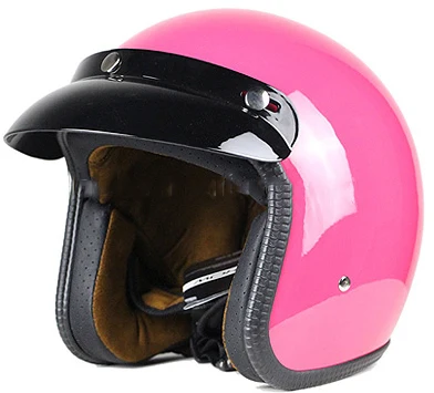 motorcycle vintage open face helmet in DOT