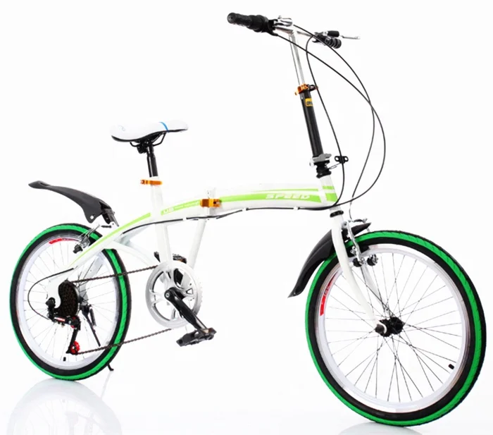 Factory direct supply 18 inch mini cooper folding bike with colorful tire