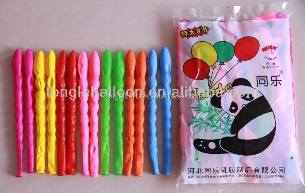 
long balloon/ latex 8 shaped balloon manufacturer 