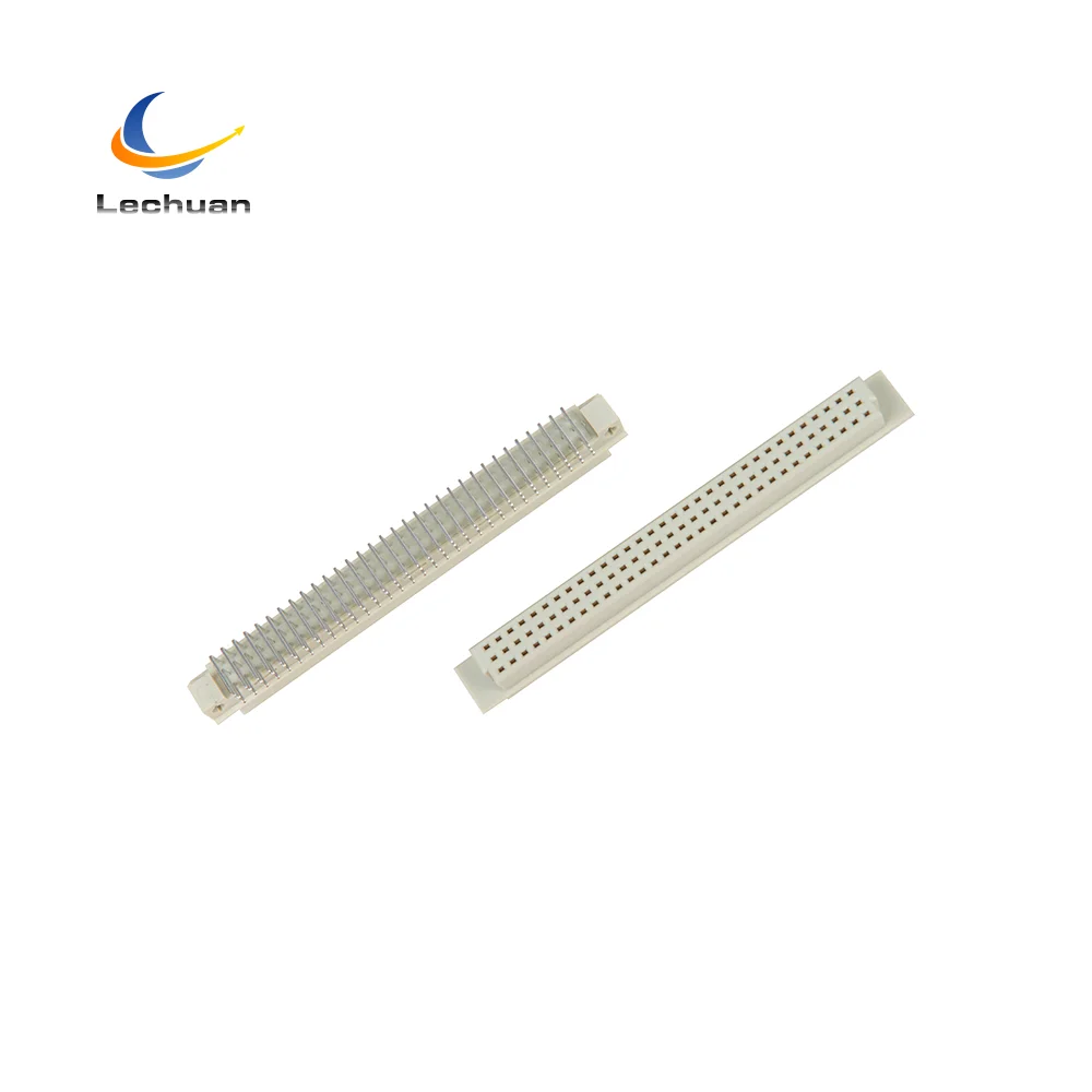 2.54mm Pitch 96Pin Three Row Right Angle female DIN41612 9001 Connector