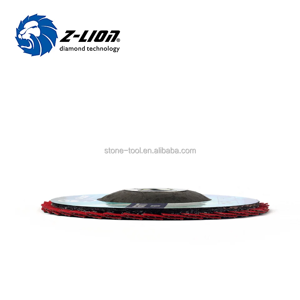 Flexible diamond flap disc for grinding granite and marble