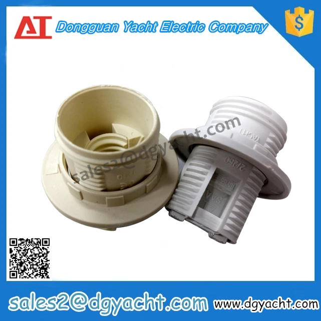 Пластиковые E14 винт типа потолка лампа гнездо с оперативное исправление кольцо