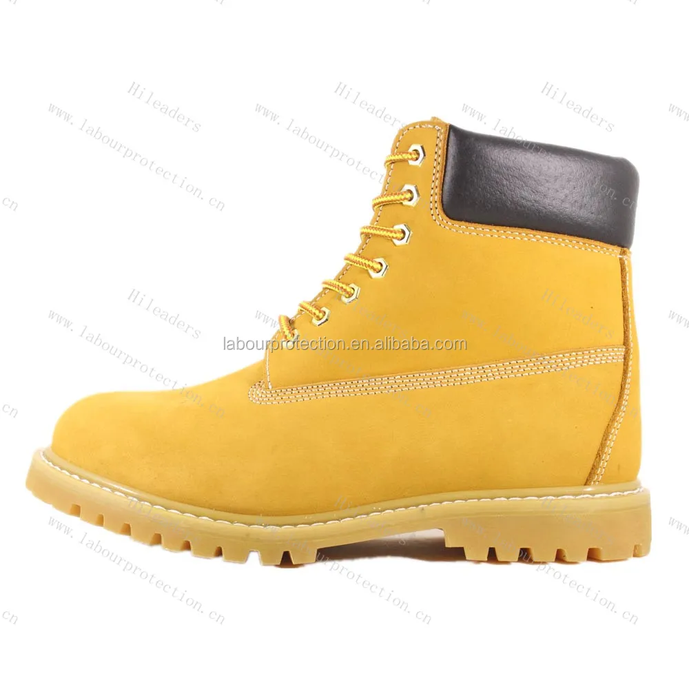 Nubuck leather safety boots / steel toe work boots