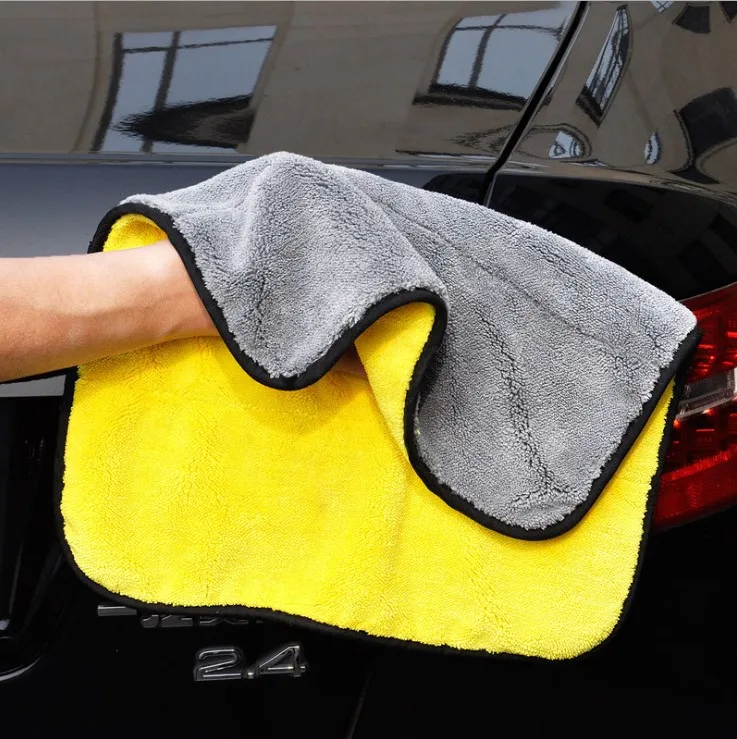 Plush Microfiber Polishing Towel Car wash towel thickening absorbing coral velvet scarf high-density car wash towel