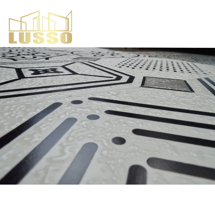 
200X200 Classic fashion art deco tile wall and floor black and white modern 3d house tile 