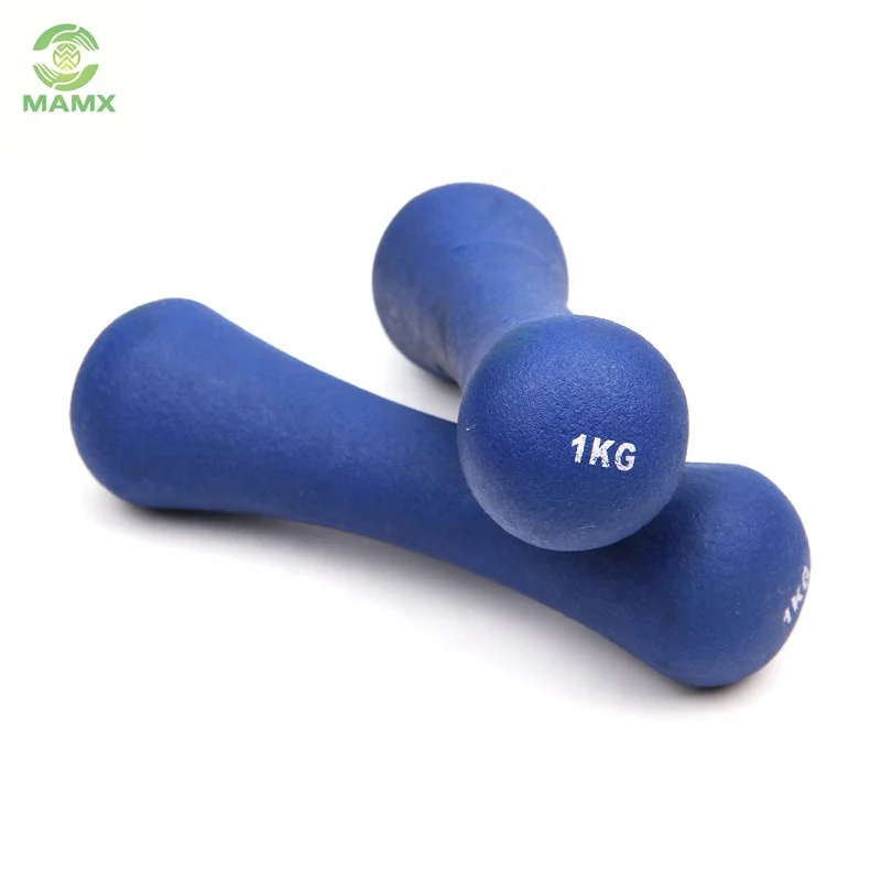 Bone shape dumbbell with neoprene material for wholesale