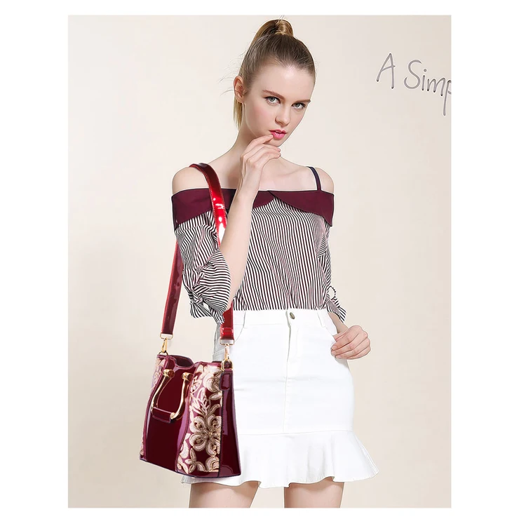 China factory 2020 Hot sale PU leather designer hand bag ladies