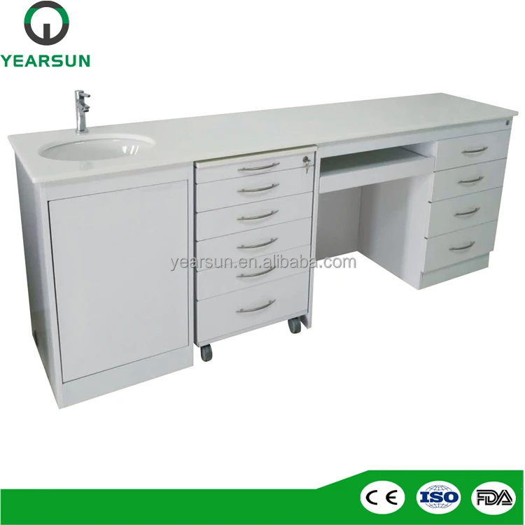 Dental furniture cabinet table with drawer inserts for sale made in china