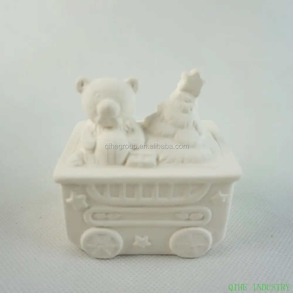 Большая ведьма с колбой, готовая к окрашиванию керамическая бисквитная керамика, U-образная краска