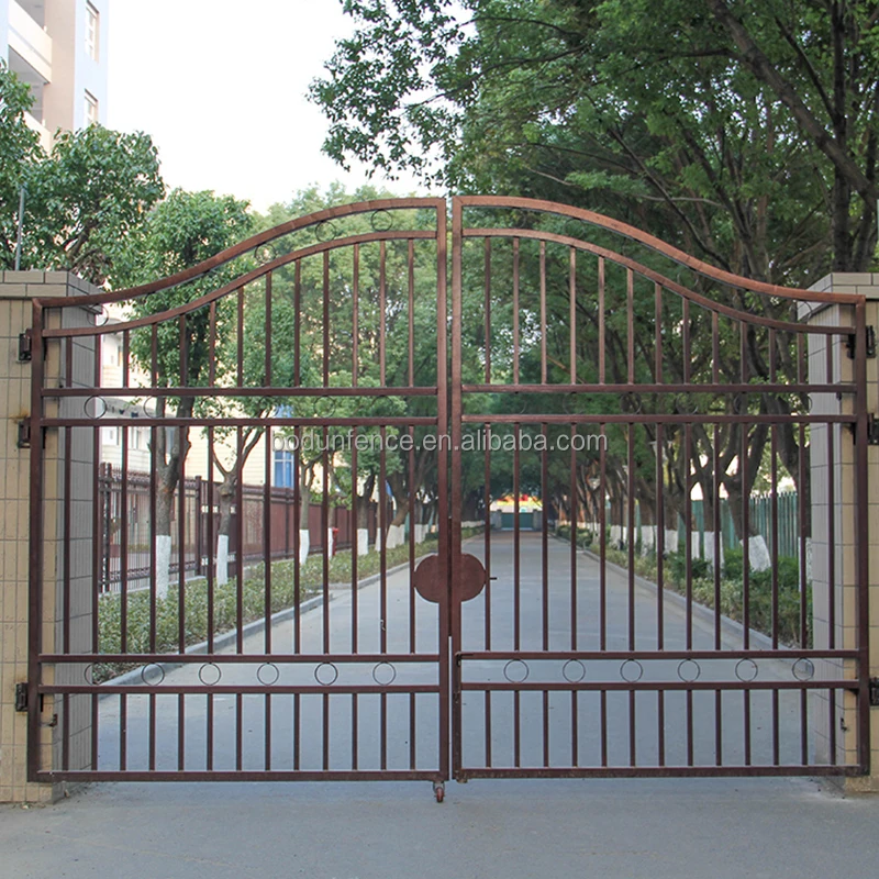 Boundary wall gate design iron exterior doors OYDM-20