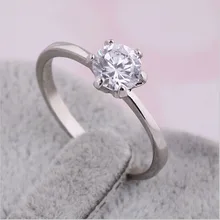 Anillos Gifts CZ Ring Gold Plating Platinum Wedding Ring Couple Models Anelli Donna Knuckle Ring Engagement