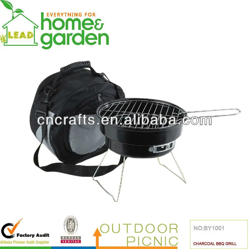 
2 in 1 Portable Outdoor Charcoal Barbecue BBQ Grill With A Cooler Bag 
