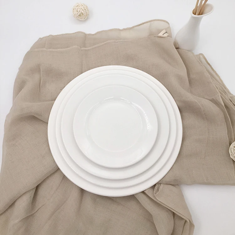 Hotel restaurant daily use high quality food contact safe new bone porcelain serving plates for weddings