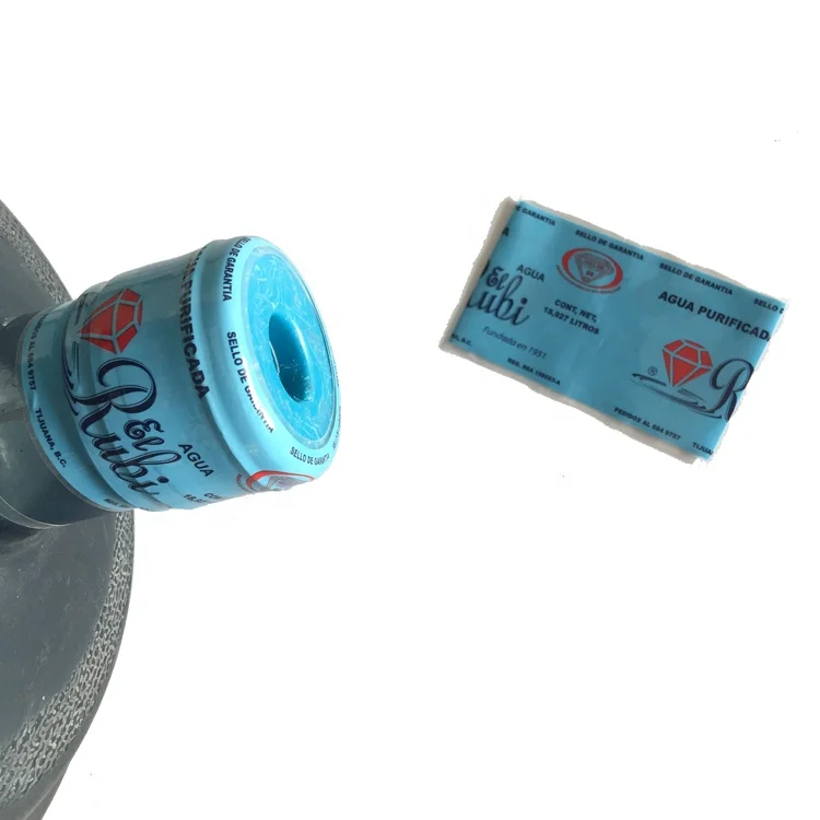 China Factory Printing PVC Shrink Wrap Label For 5 Gallon Bottle Cap