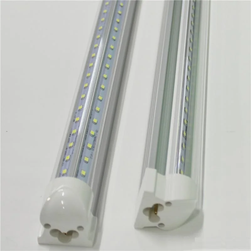 
60W 8ft Cooler Door LED Cooler Light V shape LED Tube T8 Integrated Freezer Tube 