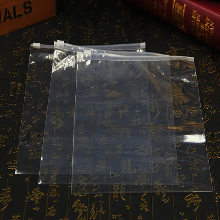 Garment PVC Zipper Bags,T-shirt PVC Slide Bags, Cloth Plastic Zip Lock Bags