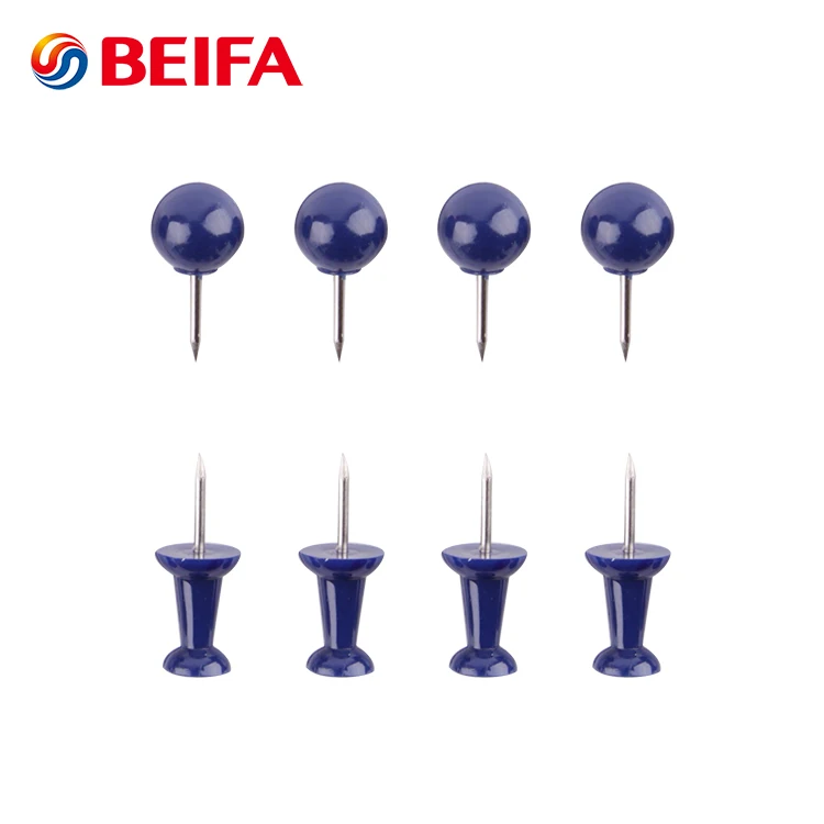 Beifa Brand ACC8006 high quality plastic blue safety baseball push pins
