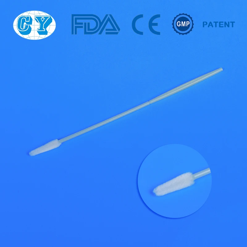 
medical disposable non invasive gynecological exam cytology dna test sterile HPV test cervical swab nylon flocked swab kit 