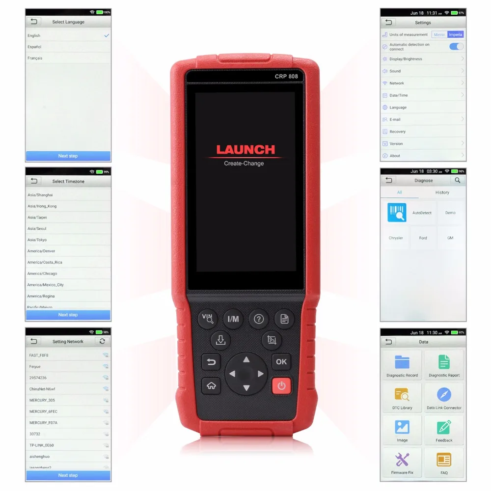 Диагностический инструмент Launch X431 Pro OBD2 прибор для диагностики с сбросом TPMS универсального автомобильного портативного сканера