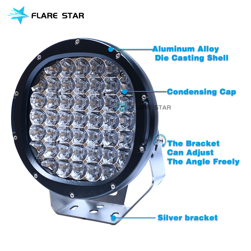 9inch 185W LED Round Work light , Spot HeadLight Offroad car Truck Lamp Decorative lights,4X4 off-road driving lights