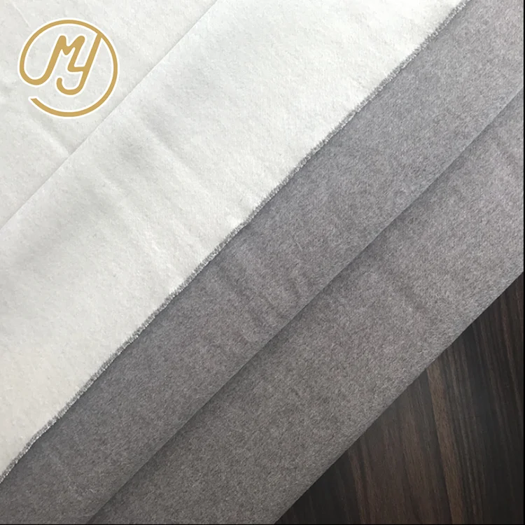 
China wholesale grey white woven worsted double face wool fabric for coat suit 