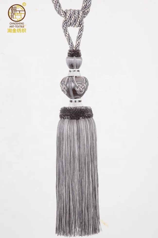 
Stock Curtain Tieback Tassel Tieback Polyester Yarn Cheap Price 