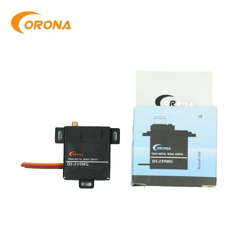 Мини-Сервопривод Corona DS239MG rc для радиоуправляемого автомобиля, самолета, вертолета, робота